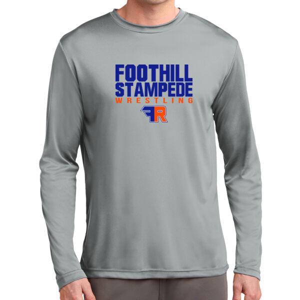 Foothill Wrestling Grey Long Sleeve PosiCharge Competitor Tee Thumbnail