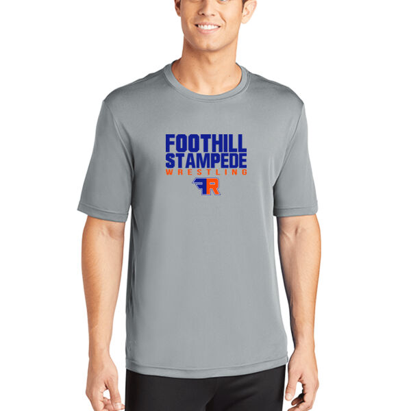 Foothill Wrestling Grey PosiCharge Competitor Tee Thumbnail