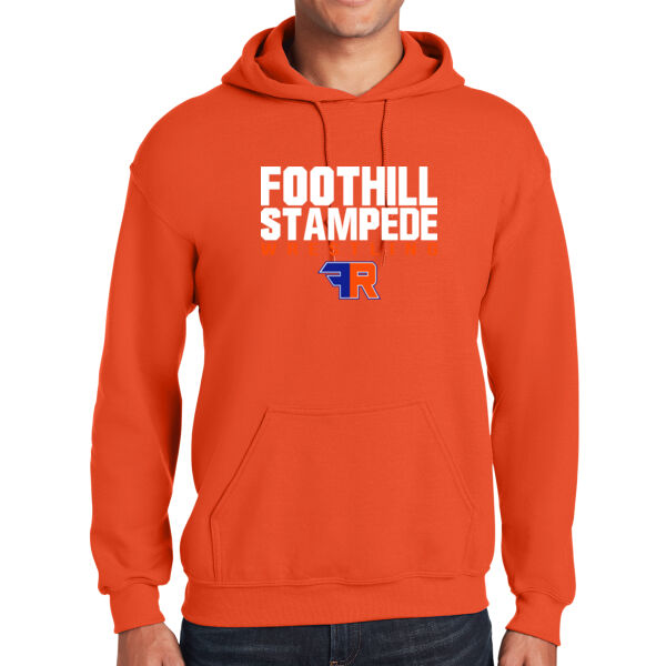 Foothill Wrestling Orange Heavy Blend Hooded Sweatshirt Thumbnail