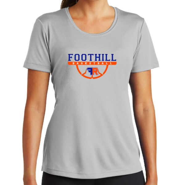 Foothill Ranch Basketball Ladies Grey PosiCharge Competitor Tee Thumbnail