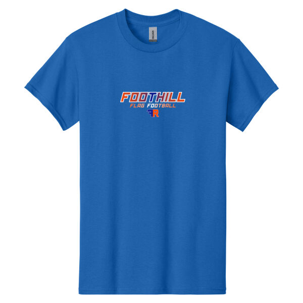 Foothill Flag Football Royal Heavy Cotton 100% Cotton T Shirt Thumbnail