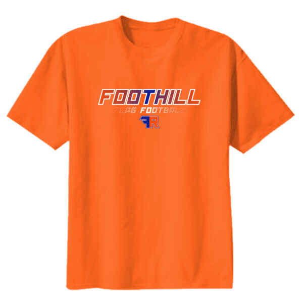 Foothill Flag Football Youth Orange Heavy Cotton 100% Cotton T Shirt Thumbnail