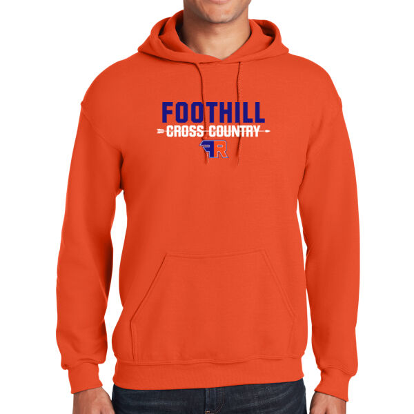 Foothill Cross Country Orange Heavy Blend Hooded Sweatshirt Thumbnail