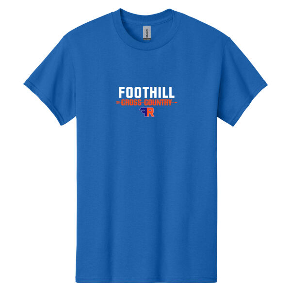 Foothill Cross Country Royal Heavy Cotton 100% Cotton T Shirt Thumbnail