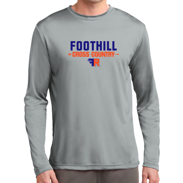 Foothill Cross Country Grey Long Sleeve PosiCharge Competitor Tee Thumbnail
