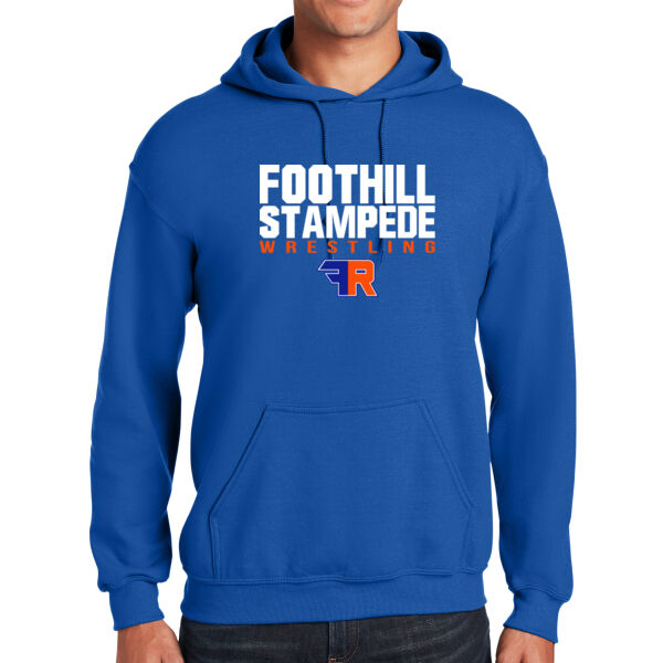 Foothill Wrestling Royal Heavy Blend Hooded Sweatshirt Thumbnail