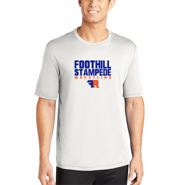 Foothill Wrestling White PosiCharge Competitor Tee Thumbnail
