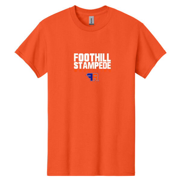 Foothill Wrestling Orange Heavy Cotton 100% Cotton T Shirt Thumbnail