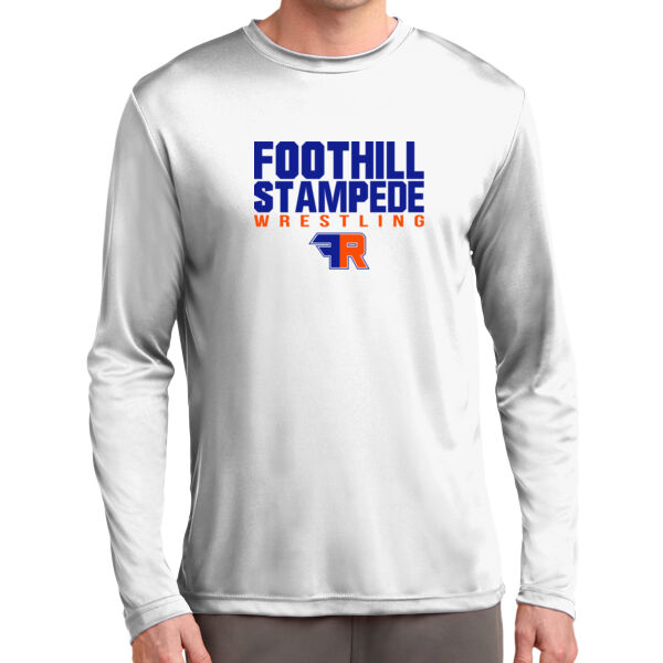 Foothill Wrestling White Long Sleeve PosiCharge Competitor Tee Thumbnail