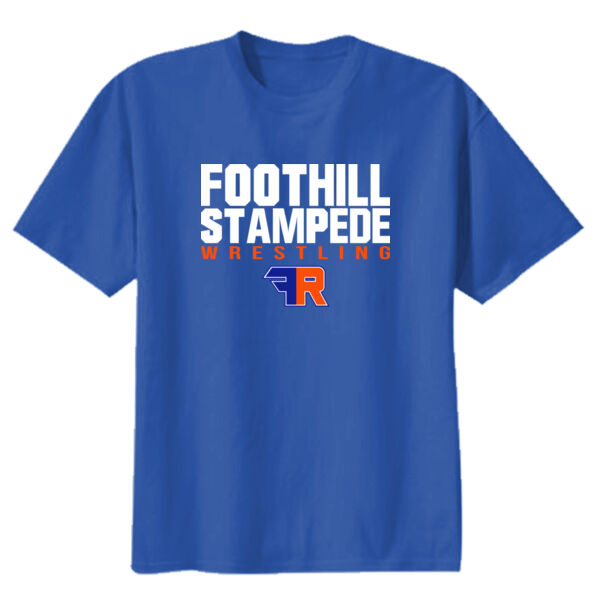 Foothill Wrestling Youth Royal Heavy Cotton 100% Cotton T Shirt Thumbnail