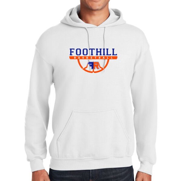 Foothill Ranch Basketball White Heavy Blend Hooded Sweatshirt Thumbnail