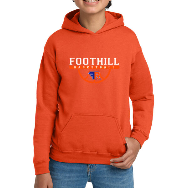 Foothill Ranch Basketball Youth Orange Heavy Blend Hooded Sweatshirt Thumbnail