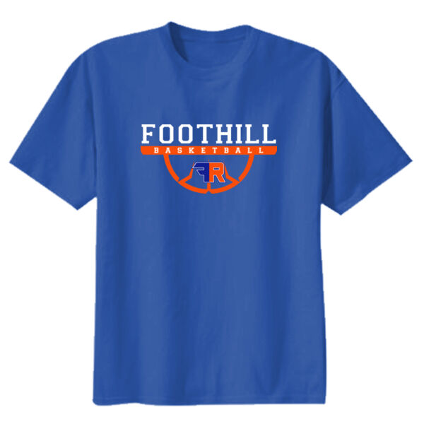 Foothill Ranch Basketball Youth Royal Heavy Cotton 100% Cotton T Shirt Thumbnail