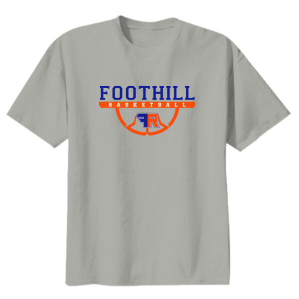 Foothill Ranch Basketball Youth Grey Heavy Cotton 100% Cotton T Shirt Thumbnail
