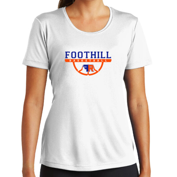 Foothill Ranch Basketball Ladies White PosiCharge Competitor Tee Thumbnail