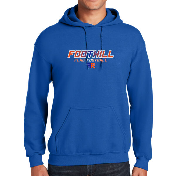 Foothill Flag Football Royal Heavy Blend Hooded Sweatshirt Thumbnail