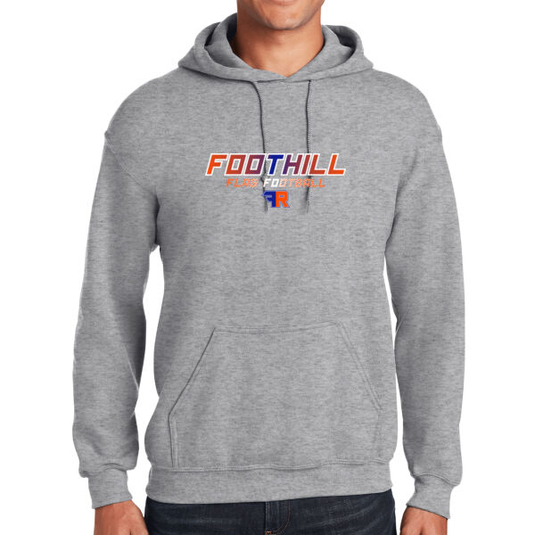 Foothill Flag Football Grey Heavy Blend Hooded Sweatshirt Thumbnail