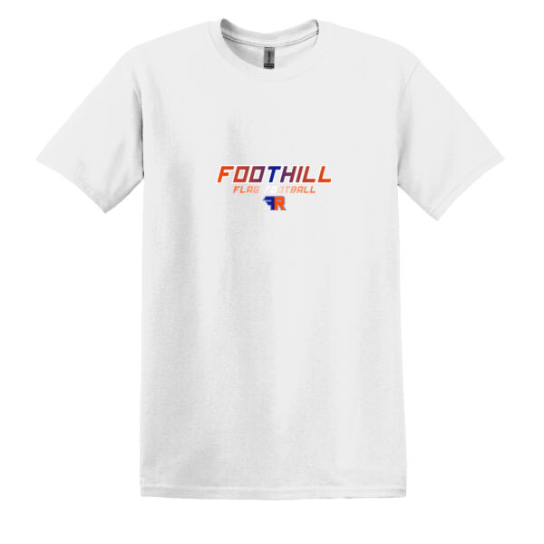 Foothill Flag Football White Heavy Cotton 100% Cotton T Shirt Thumbnail