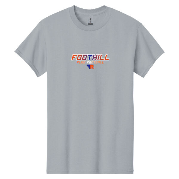 Foothill Flag Football Grey Heavy Cotton 100% Cotton T Shirt Thumbnail