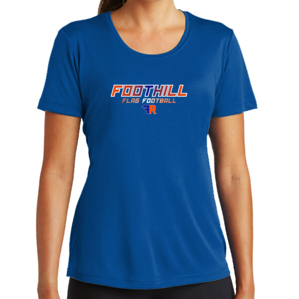 Foothill Flag Football Ladies Royal PosiCharge Competitor Tee Thumbnail
