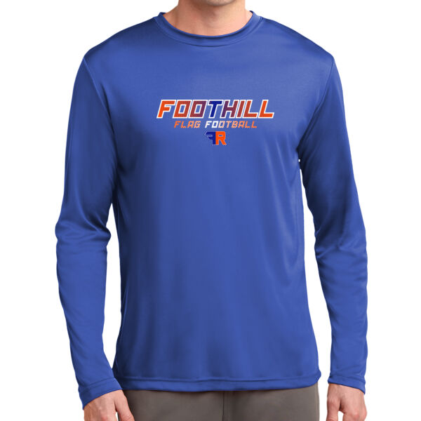 Foothill Flag Football Royal Long Sleeve PosiCharge Competitor Tee Thumbnail