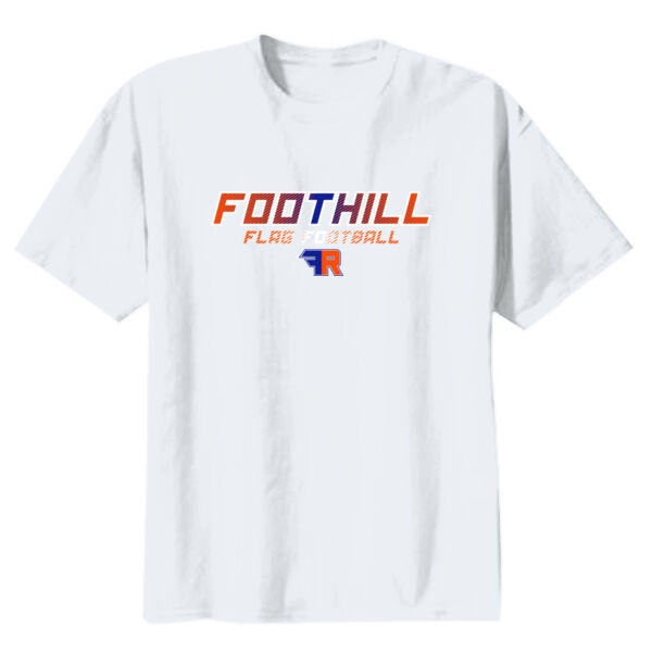 Foothill Flag Football Youth White Heavy Cotton 100% Cotton T Shirt Thumbnail