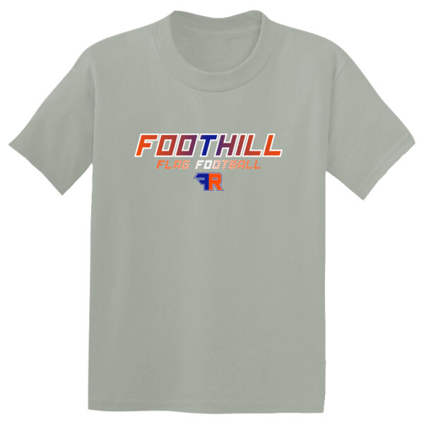 Foothill Flag Football Youth Grey PosiCharge Competitor Tee Thumbnail