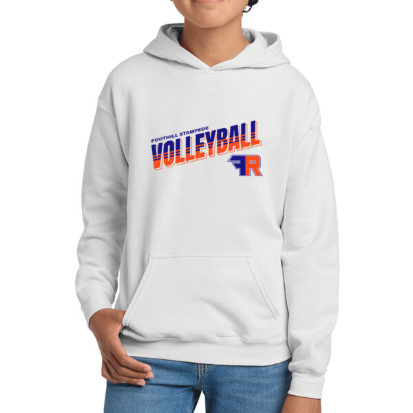 Foothill Girls Volleyball Youth White Heavy Blend Hooded Sweatshirt Thumbnail