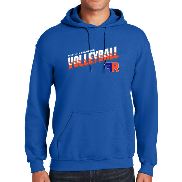 Foothill Girls Volleyball Royal Heavy Blend Hooded Sweatshirt Thumbnail