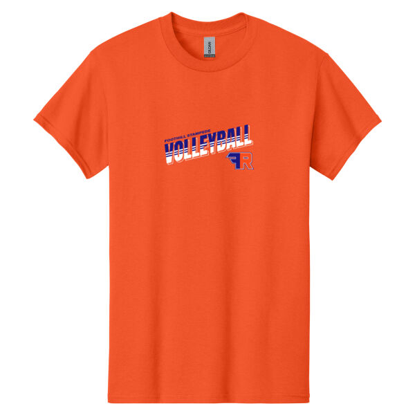 Foothill Girls Volleyball Orange Heavy Cotton 100% Cotton T Shirt Thumbnail