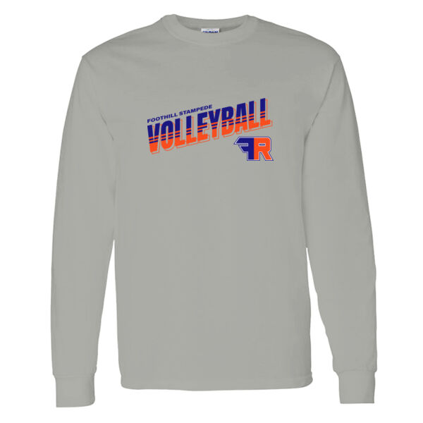 Foothill Girls Volleyball Grey Heavy Cotton 100% Cotton Long Sleeve T Shirt Thumbnail