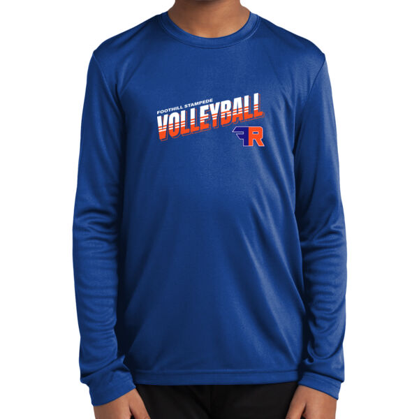 Foothill Girls Volleyball Youth Royal Long Sleeve PosiCharge Competitor Tee Thumbnail