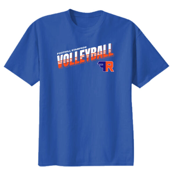 Foothill Girls Volleyball Youth Royal Heavy Cotton 100% Cotton T Shirt Thumbnail