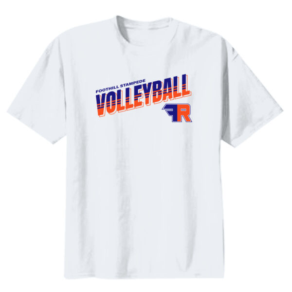 Foothill Girls Volleyball Youth White Heavy Cotton 100% Cotton T Shirt Thumbnail