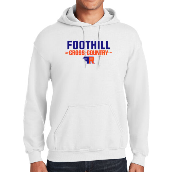 Foothill Cross Country White Heavy Blend Hooded Sweatshirt Thumbnail