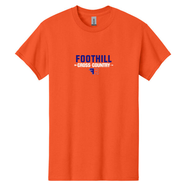 Foothill Cross Country Orange Heavy Cotton 100% Cotton T Shirt Thumbnail