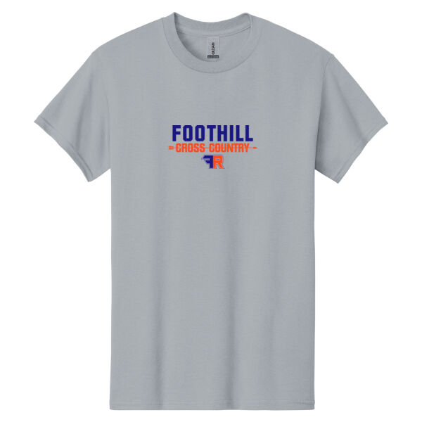 Foothill Cross Country Grey Heavy Cotton 100% Cotton T Shirt Thumbnail