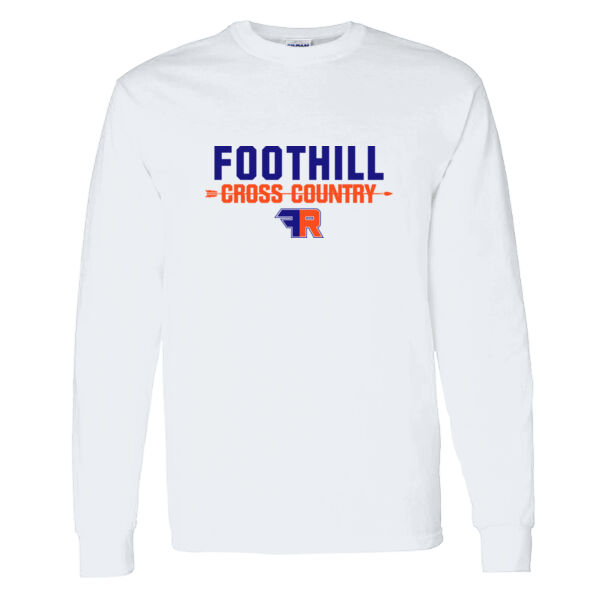 Foothill Cross Country White Heavy Cotton 100% Cotton Long Sleeve T Shirt Thumbnail