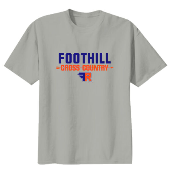 Foothill Cross Country Youth Grey Heavy Cotton 100% Cotton T Shirt Thumbnail