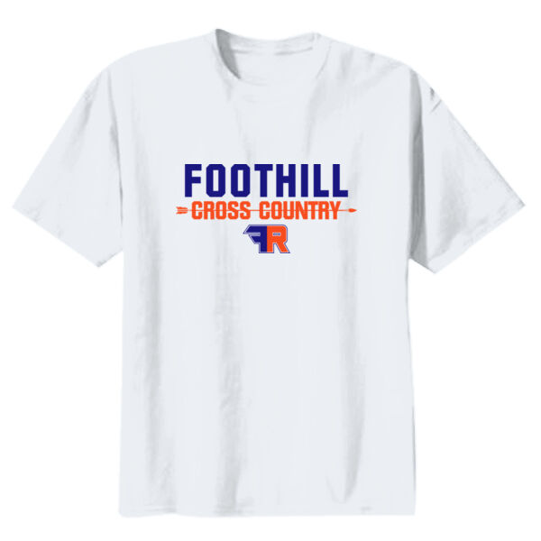 Foothill Cross Country Youth White Heavy Cotton 100% Cotton T Shirt Thumbnail